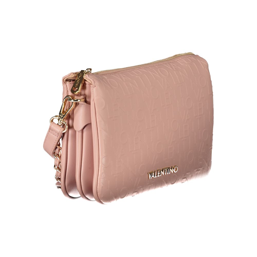 Mario Valentino Pink Polyethylene Handbag with Removable Straps