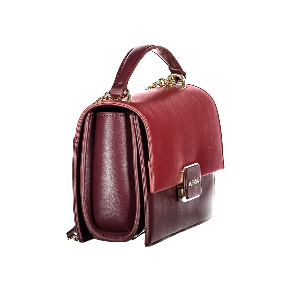 Mario Valentino Red Leather Chain Shoulder Bag