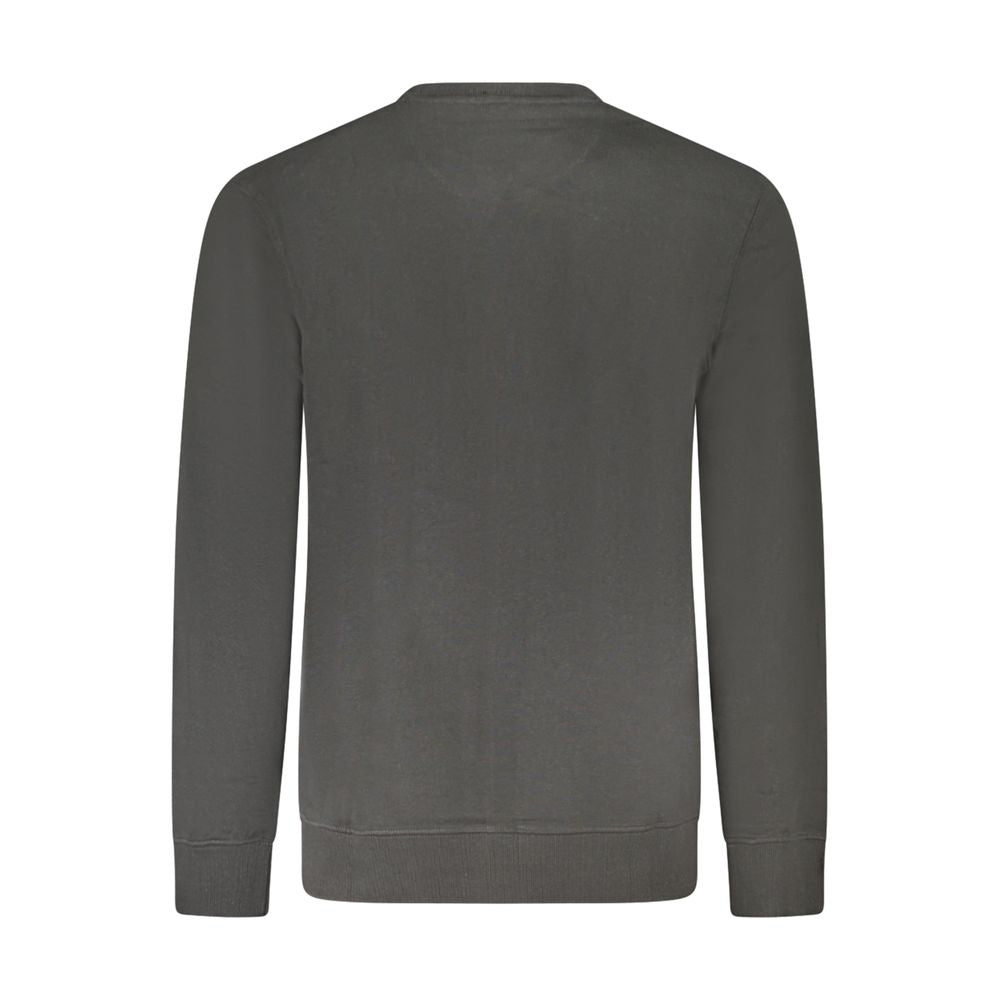 Wrangler Black Cotton Sweater - Long Sleeve Crew Neck