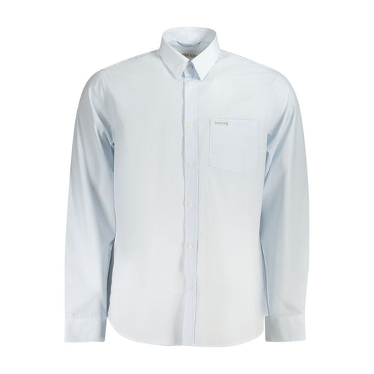 Guess Jeans Light Blue Cotton Men Shirt - Effortlessly Stylish