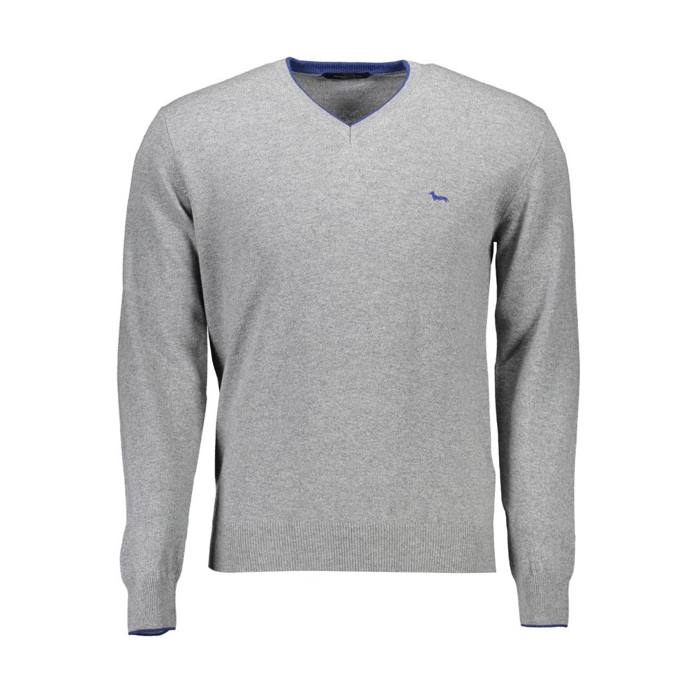 Harmont & Blaine Grey Wool Men Sweater