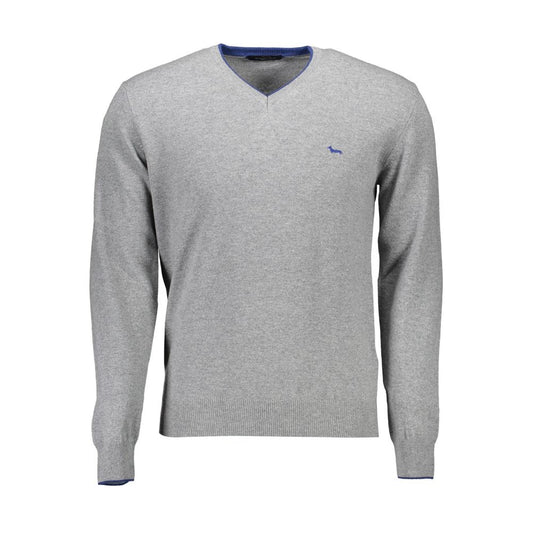 Harmont & Blaine Grey Wool Men Sweater