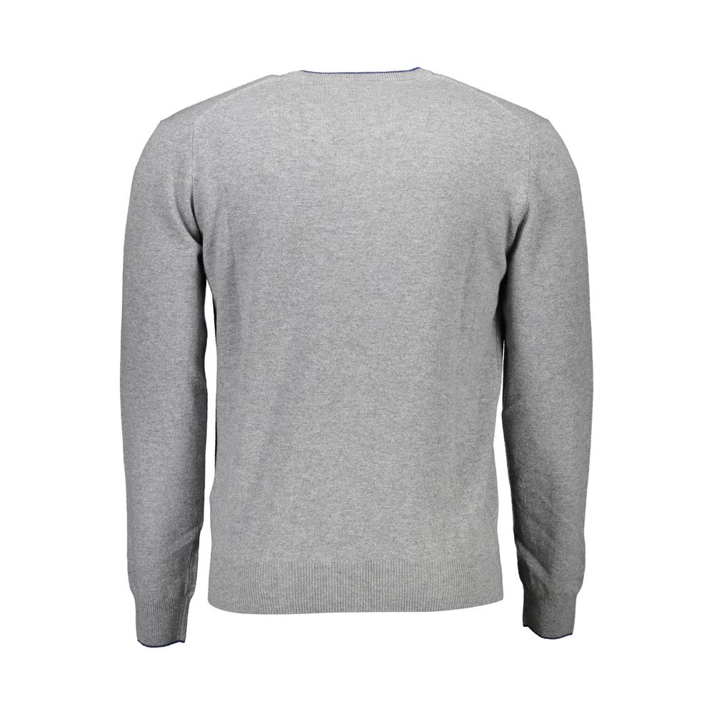Harmont & Blaine Grey Wool Men Sweater