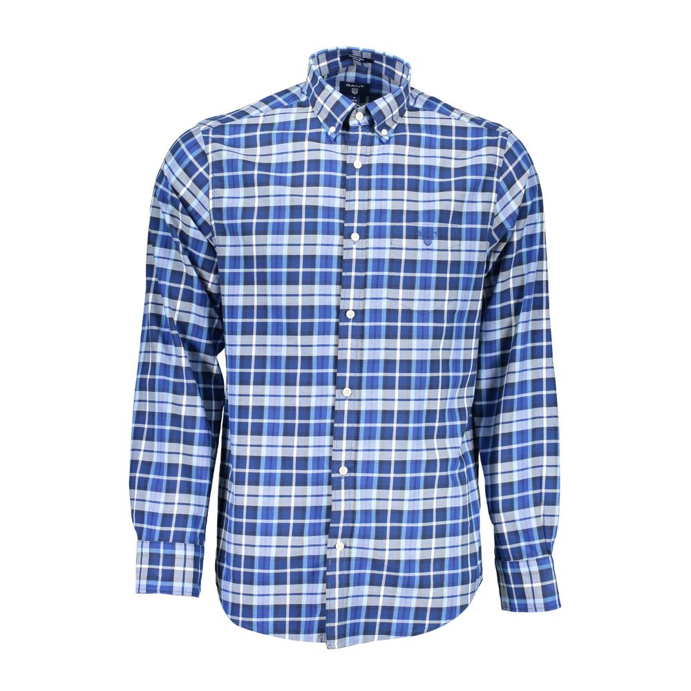 Gant Blue Cotton Men's Check Shirt