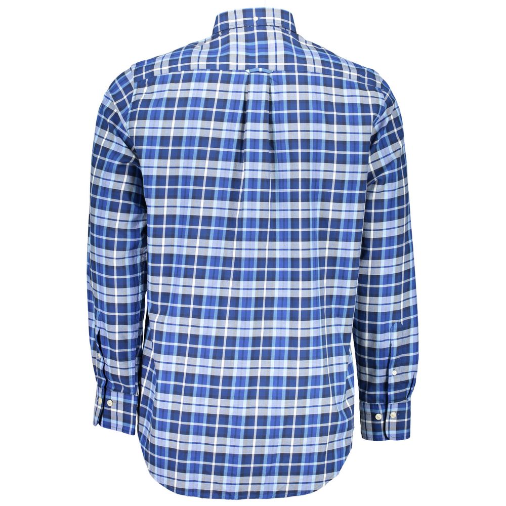 Gant Blue Cotton Men's Check Shirt