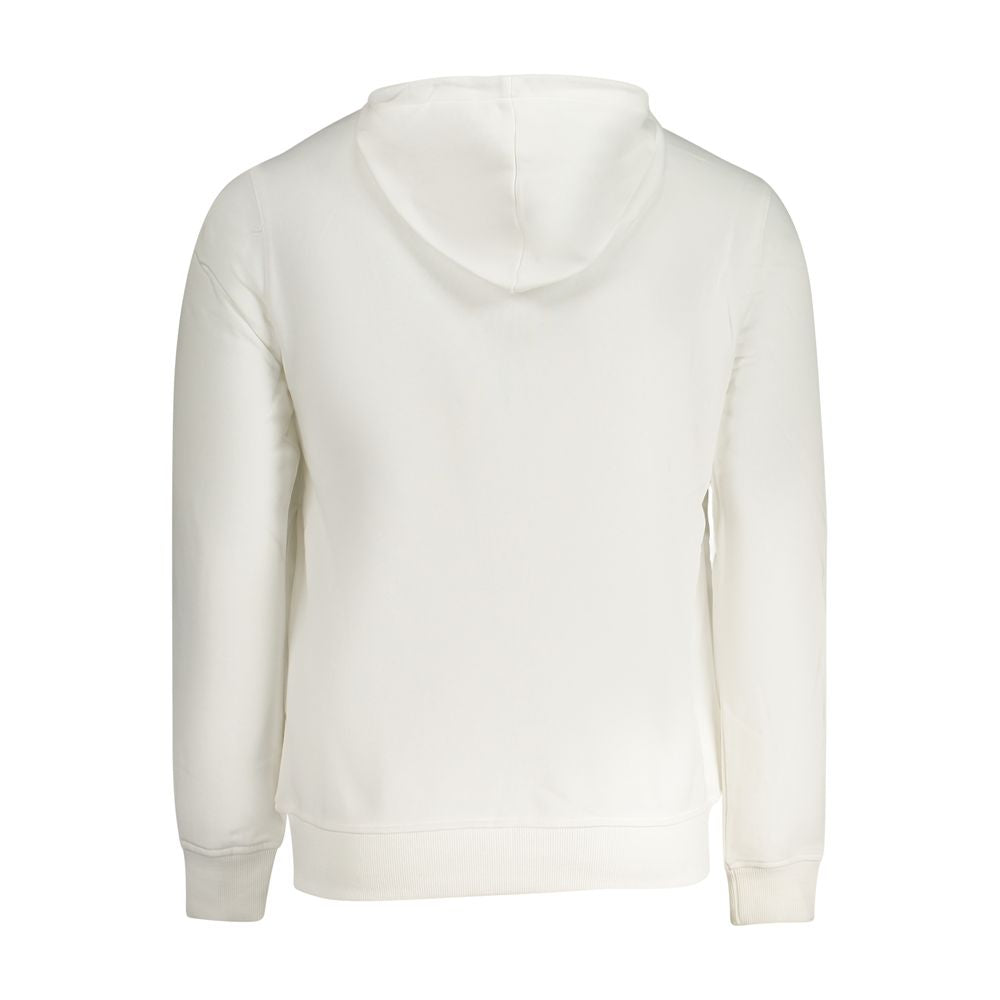 K-WAY White Cotton Sweater - Long Sleeve Hooded Sweatshirt