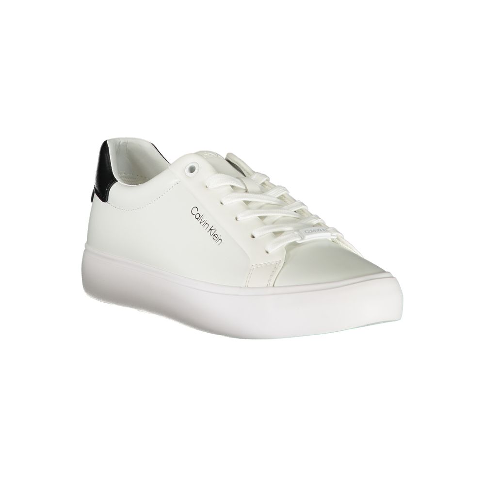Calvin Klein White Polyester Sneakers