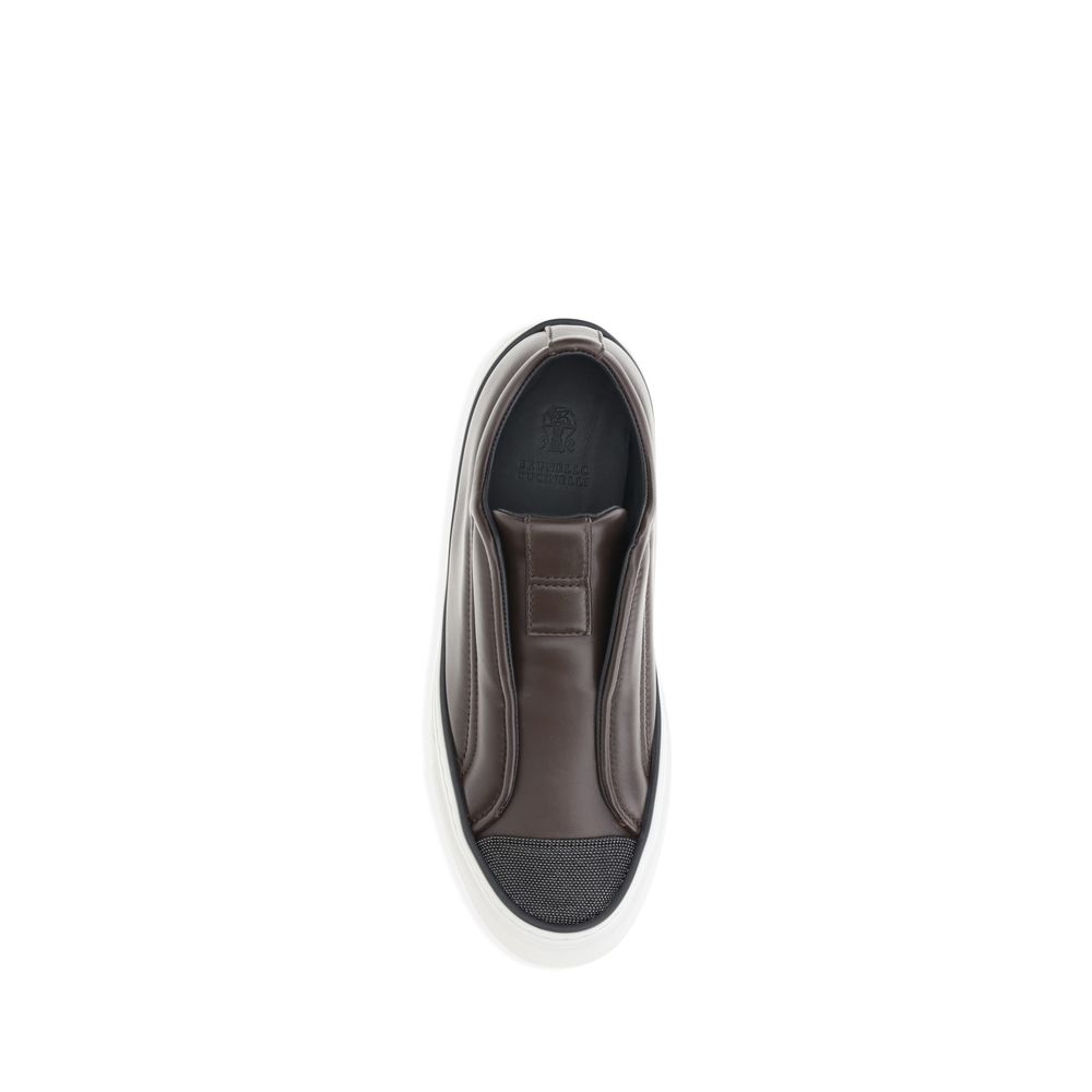 Brunello Cucinelli Slip-on Sneakers: Timeless Luxury Footwear