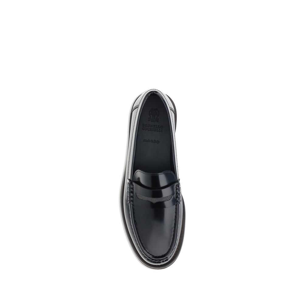 Brunello Cucinelli Luxurious Leather Loafers