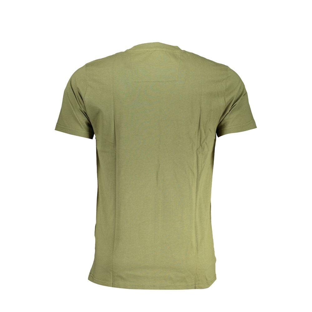 Cavalli Class Green Cotton T-Shirt: A Statement of Style and Comfort