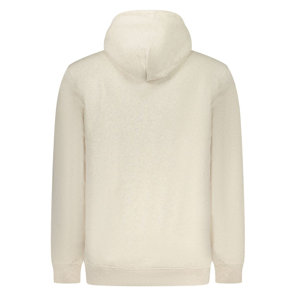 Tommy Hilfiger Beige Cotton Hooded Sweatshirt for Men