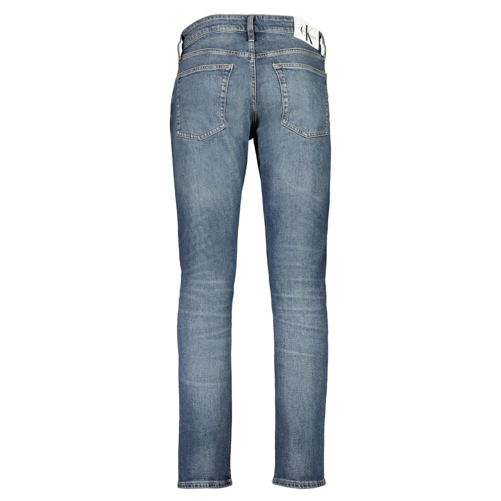 Calvin Klein Blue Cotton Slim Jeans