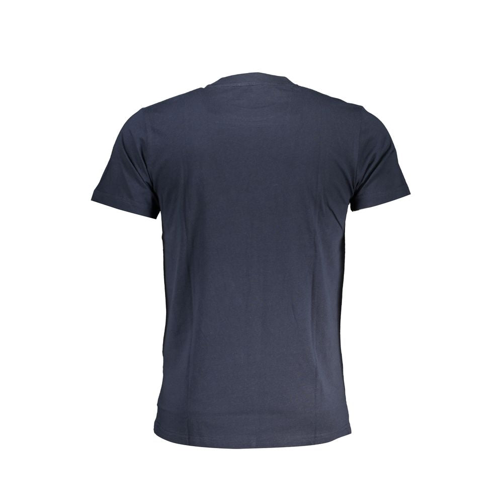Cavalli Class Blue Cotton T-Shirt: Bold Statement for the Modern Wardrobe