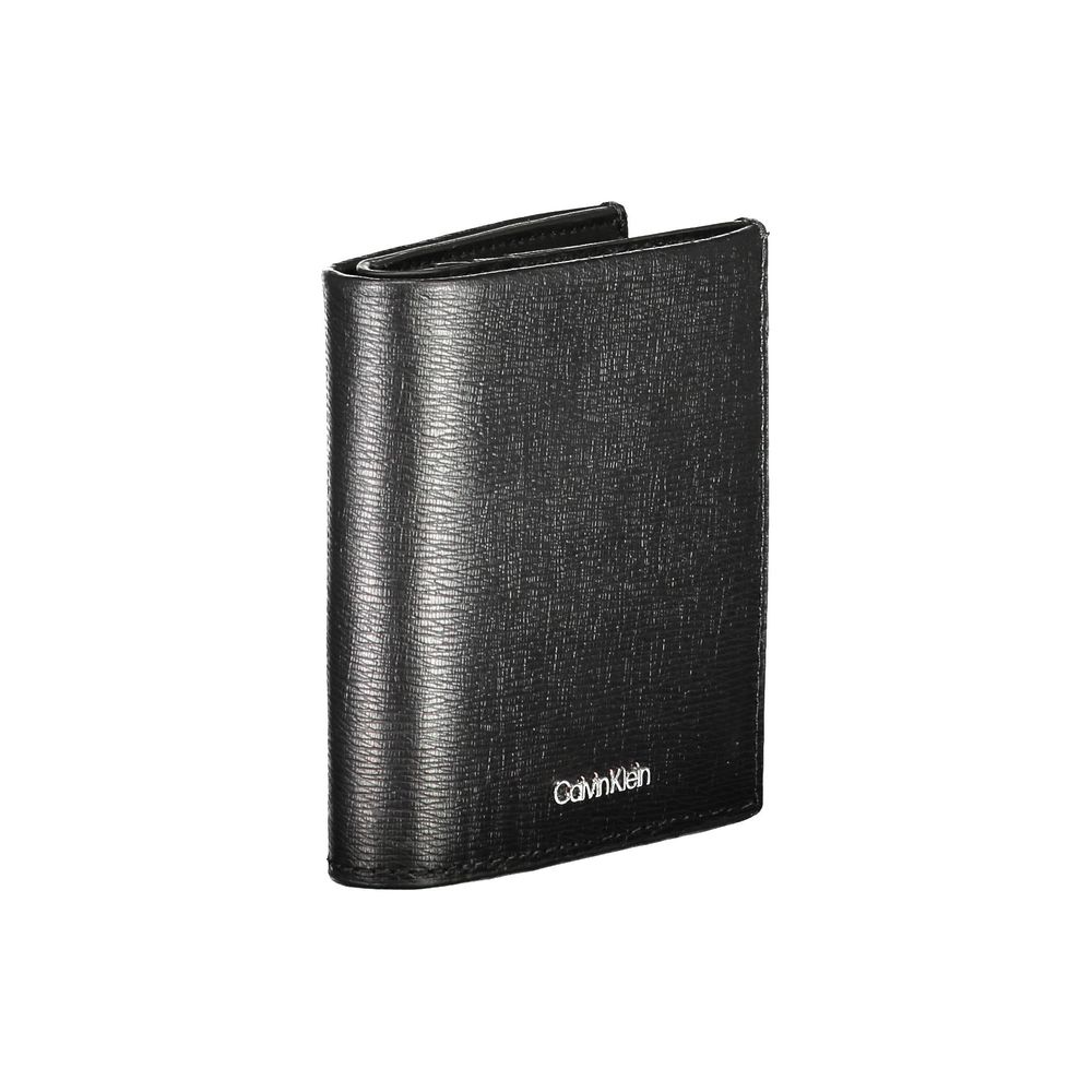 Calvin Klein Minimalist Black Leather Wallet for Men