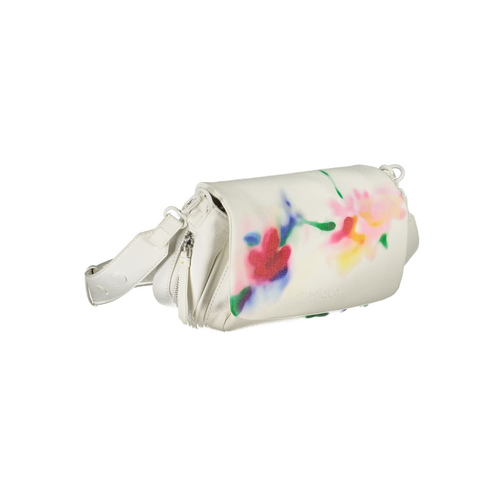 Desigual White Polyethylene Handbag - Chic Versatility for Everyday Style
