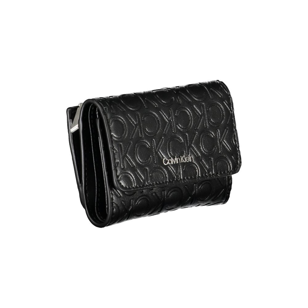 Calvin Klein Black Double-Compartment CK Wallet