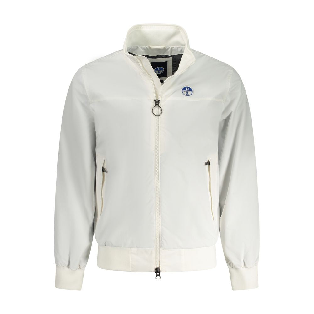 North Sails White Polyamide Jacket - Slim Fit Style