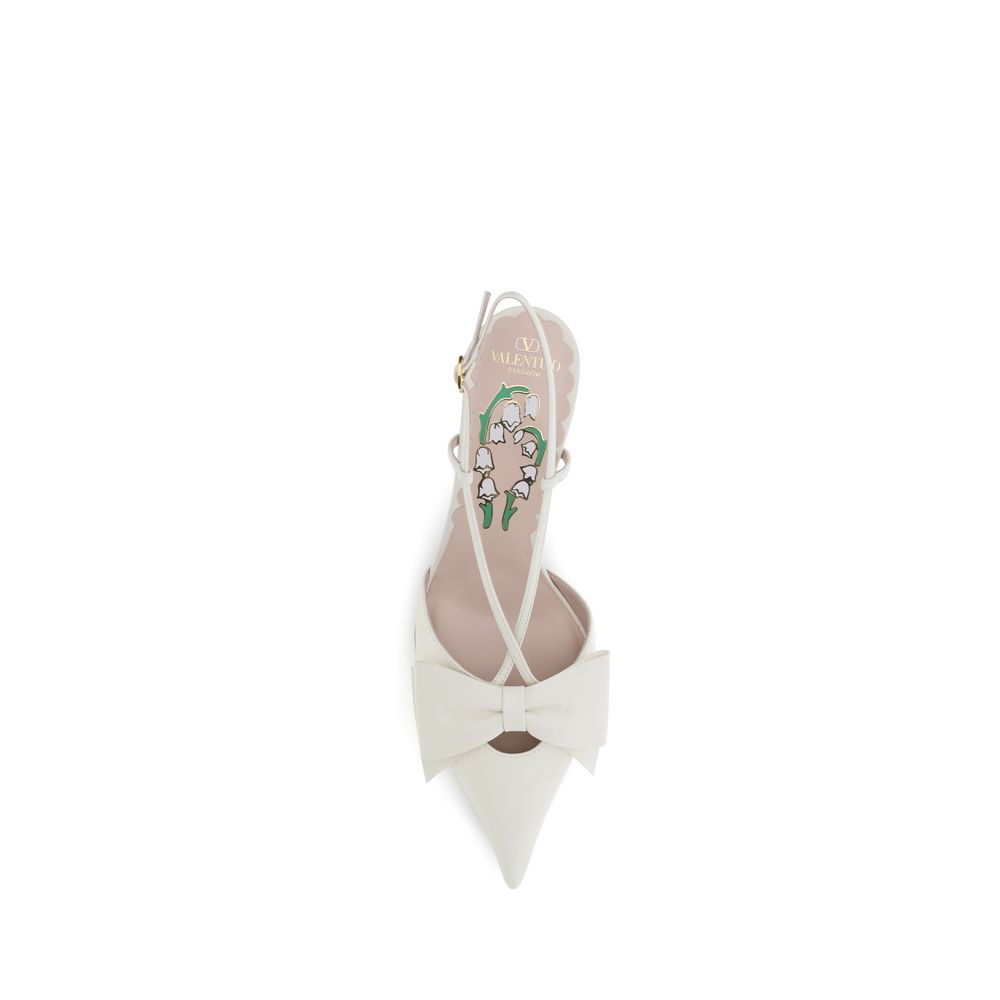 Valentino Garavani Leather Slingback Pumps