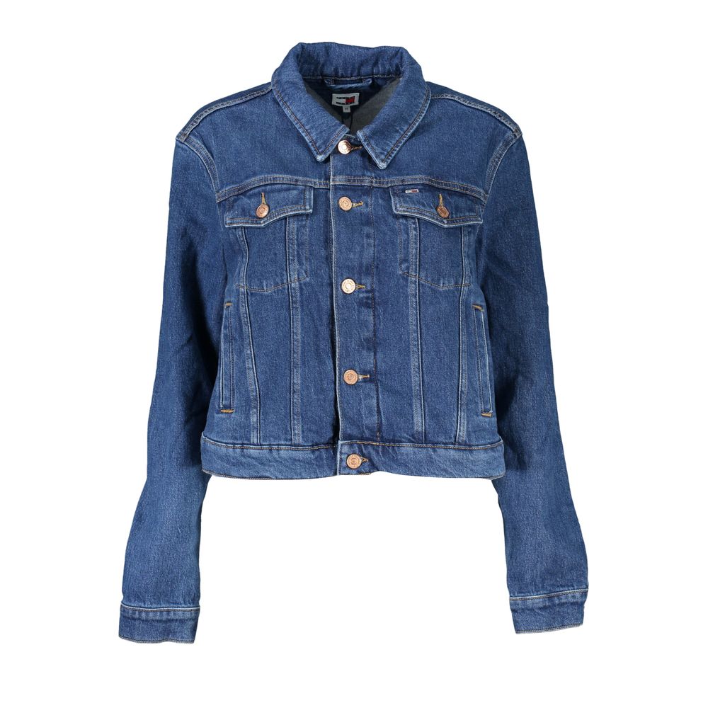 Tommy Hilfiger Blue Cotton Women's Jacket