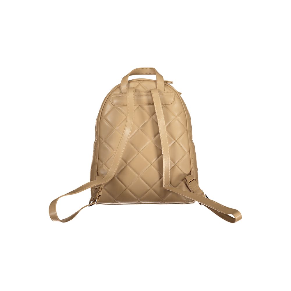 Mario Valentino Beige Leather Effect Women's Backpack