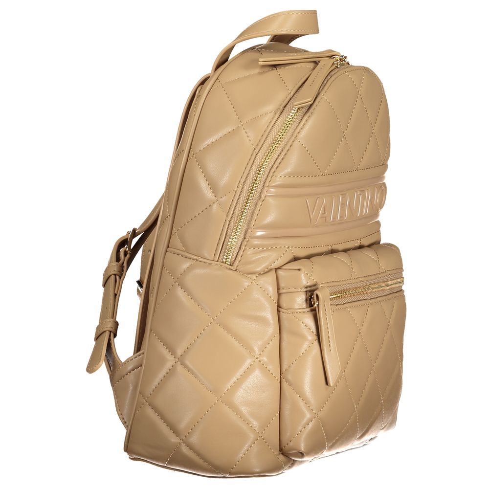 Mario Valentino Beige Leather Effect Women's Backpack
