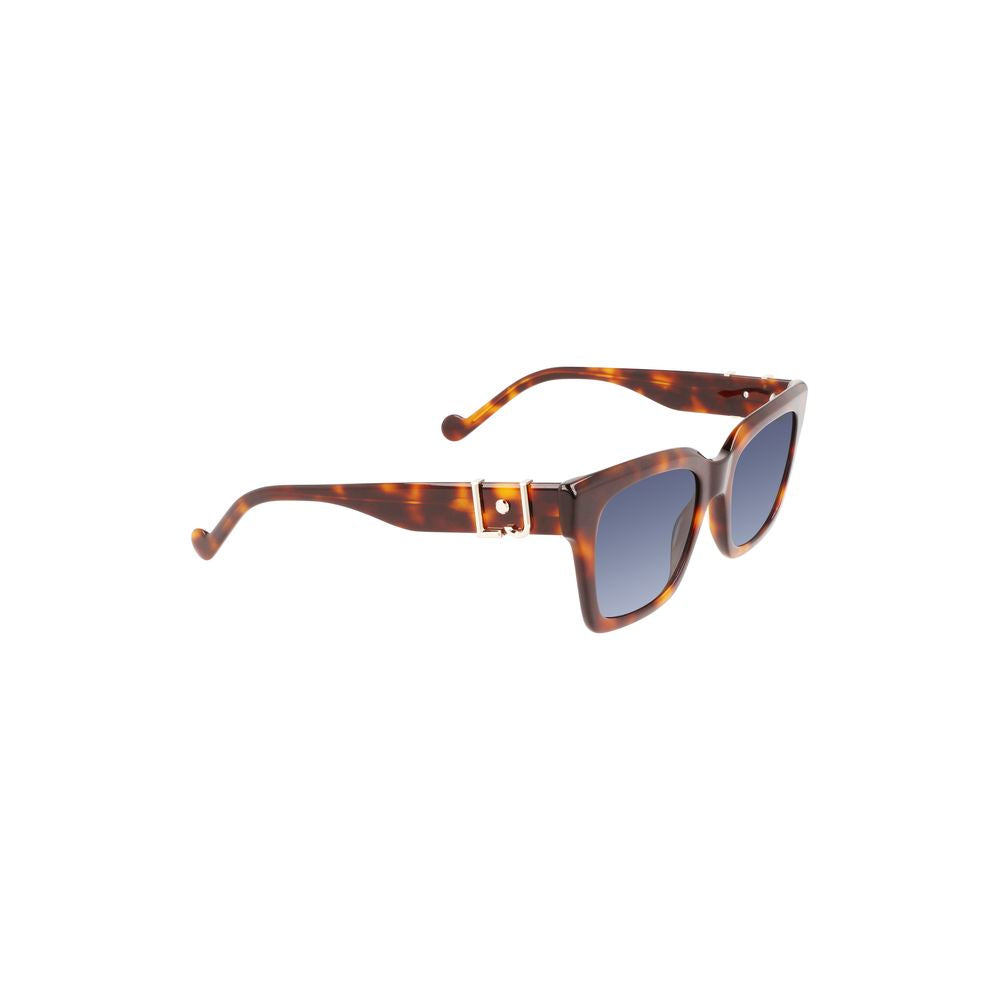 Liu Jo Women’s Sunglasses – Marrone Acetate Frame, Blue Lenses
