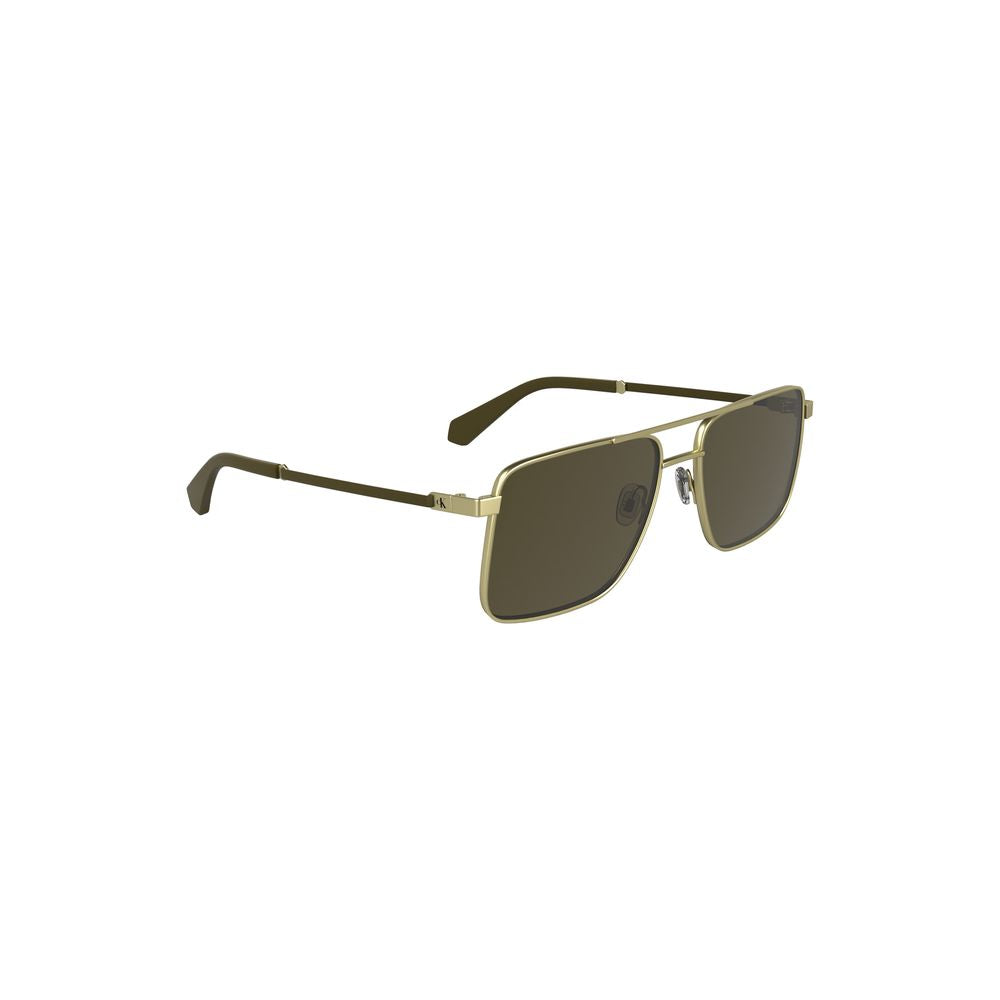 Calvin Klein Gold Metal Men Sunglasses