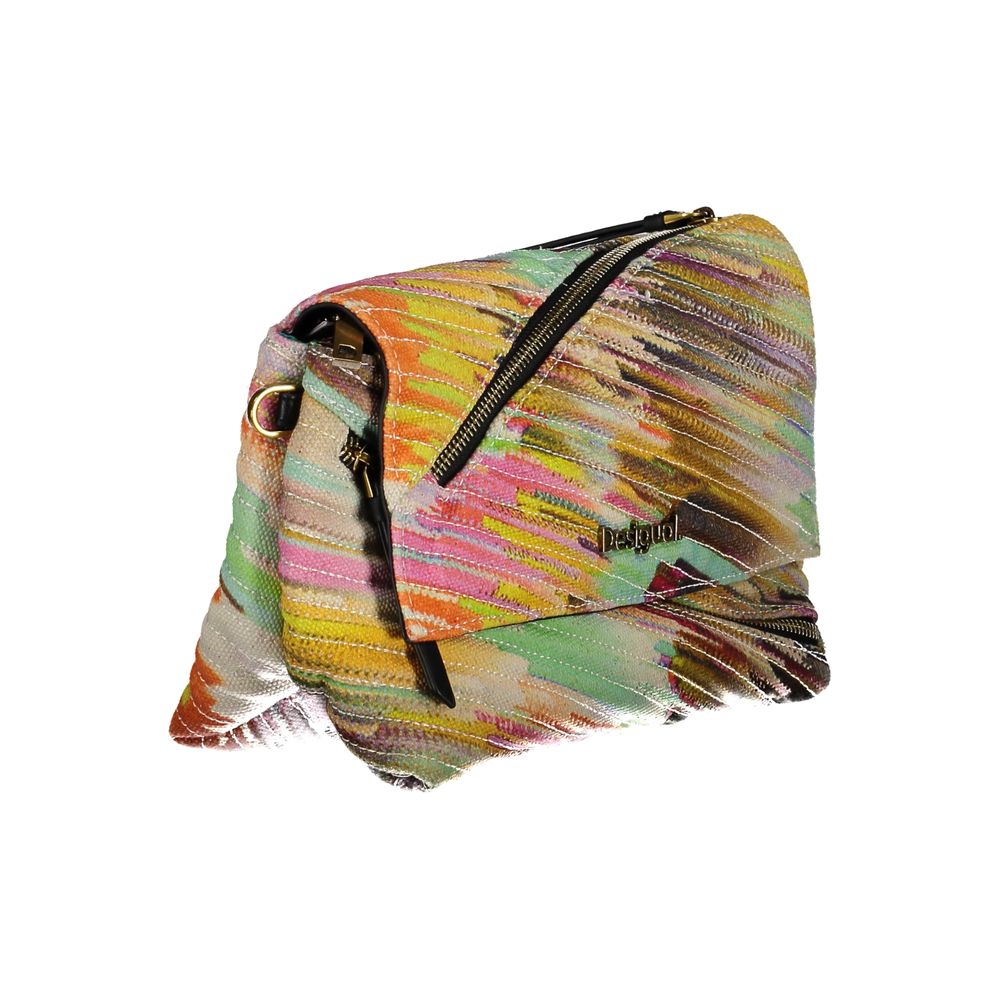 Desigual Yellow Polyester Handbag - A Bold Accessory for Your Unique Style