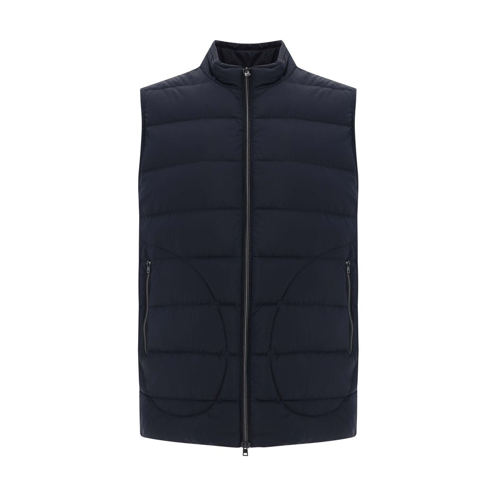Herno Quilted High Collar Vest