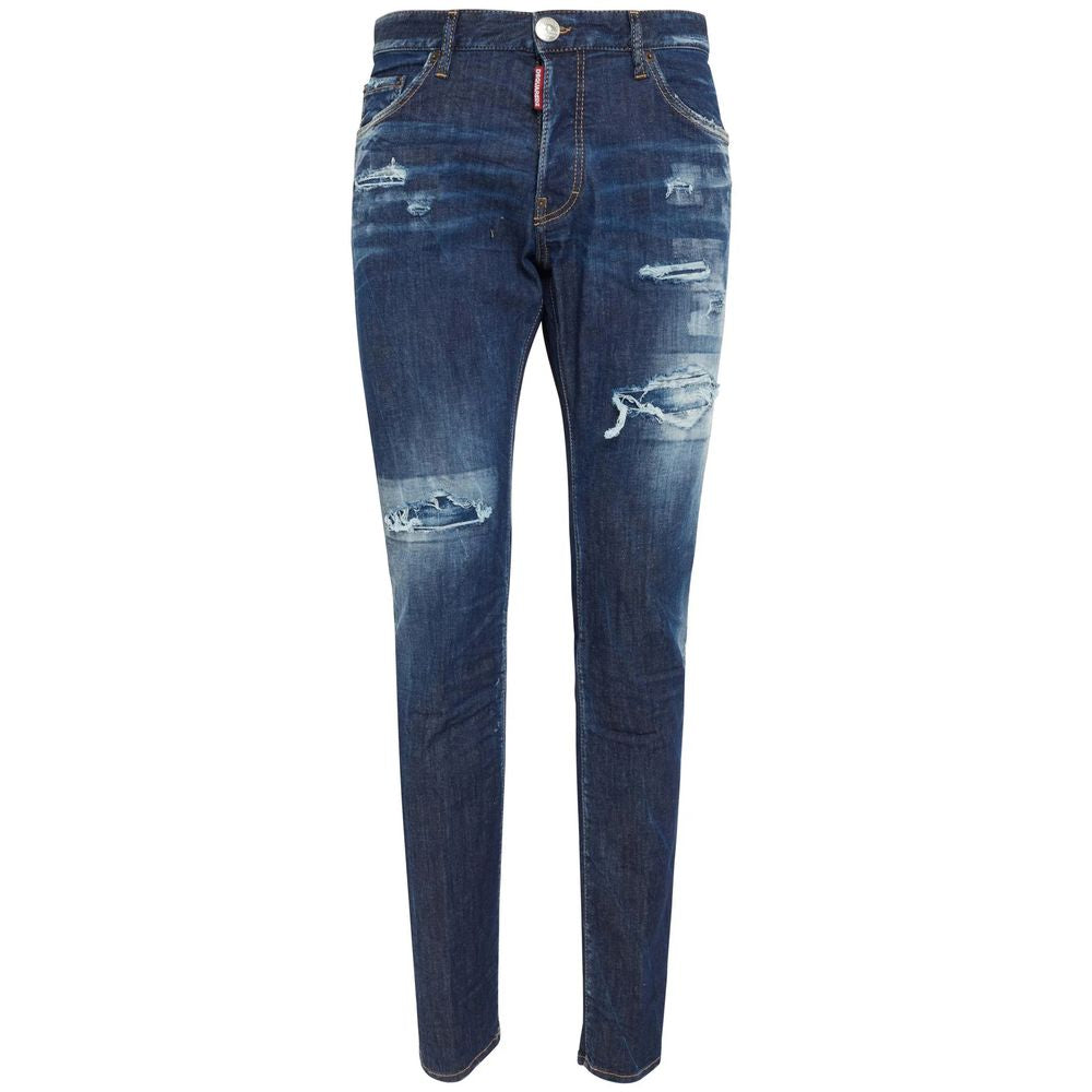 Dsquared2 Cool Guy Blue Cotton Jeans