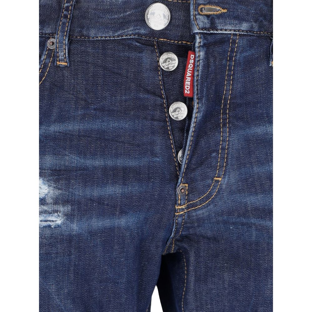 Dsquared2 Cool Guy Blue Cotton Jeans