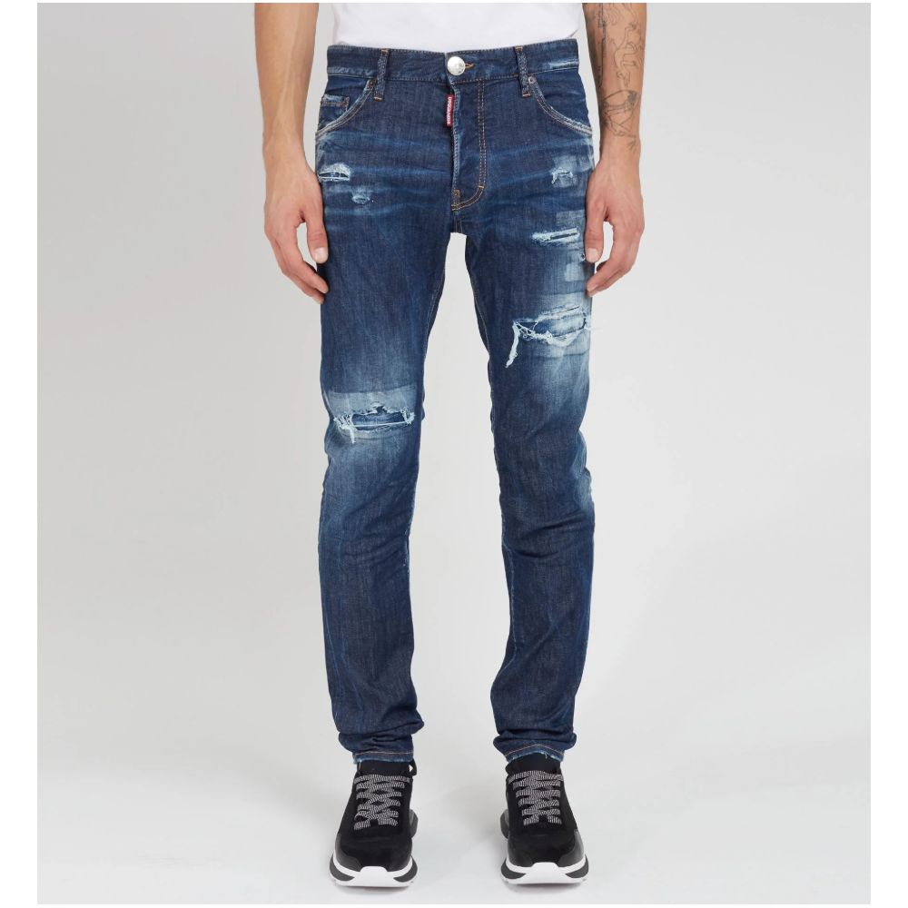 Dsquared2 Cool Guy Blue Cotton Jeans