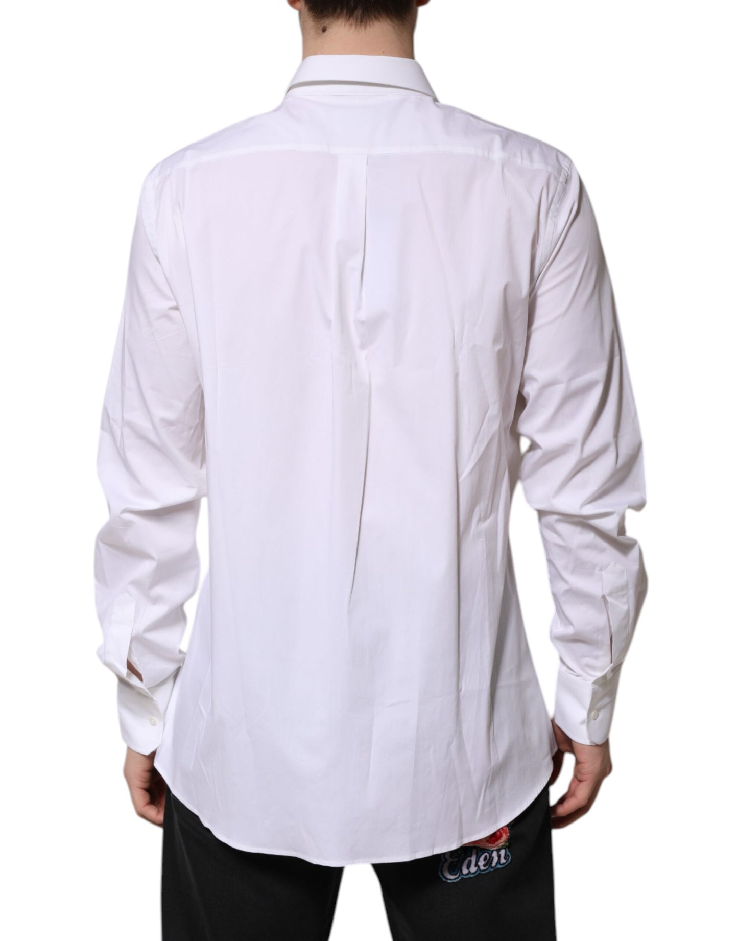 Dolce & Gabbana White MARTINI Long Sleeve Dress Shirt