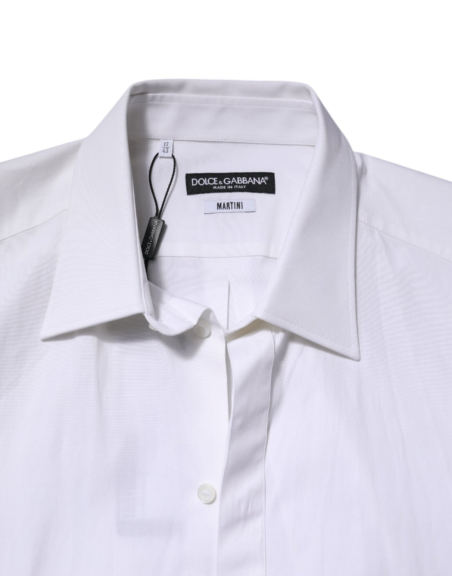 Dolce & Gabbana White MARTINI Long Sleeve Dress Shirt