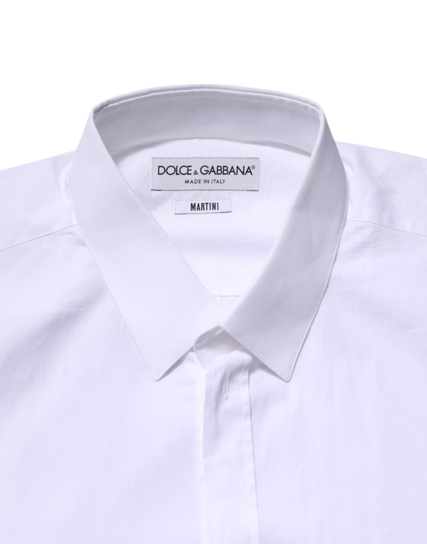 Dolce & Gabbana White MARTINI Long Sleeve Dress Shirt