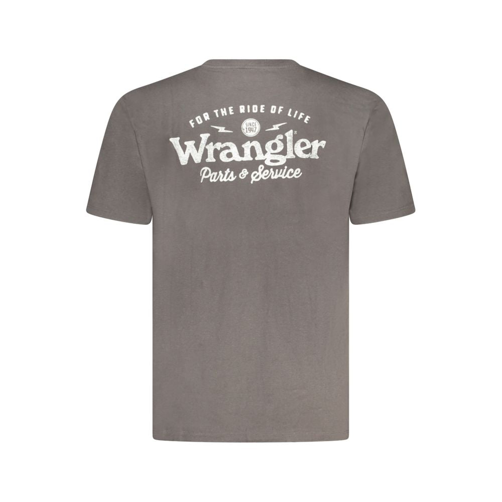 Wrangler Black Cotton T-Shirt - Classic Graphic Tee