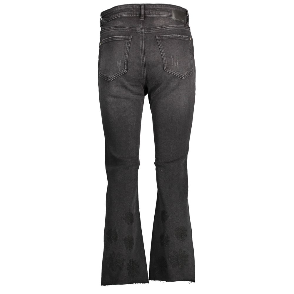 Desigual Black Cotton Women Jeans - Bold Expression of Style