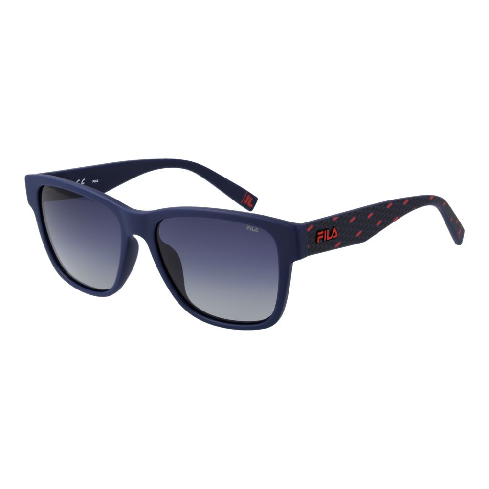 Fila Blue Men’s Sunglasses – Stylish Square Frame with Blue Polarized Lenses, 55mm