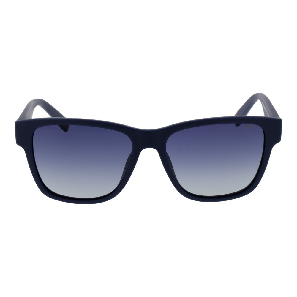 Fila Blue Men’s Sunglasses – Stylish Square Frame with Blue Polarized Lenses, 55mm