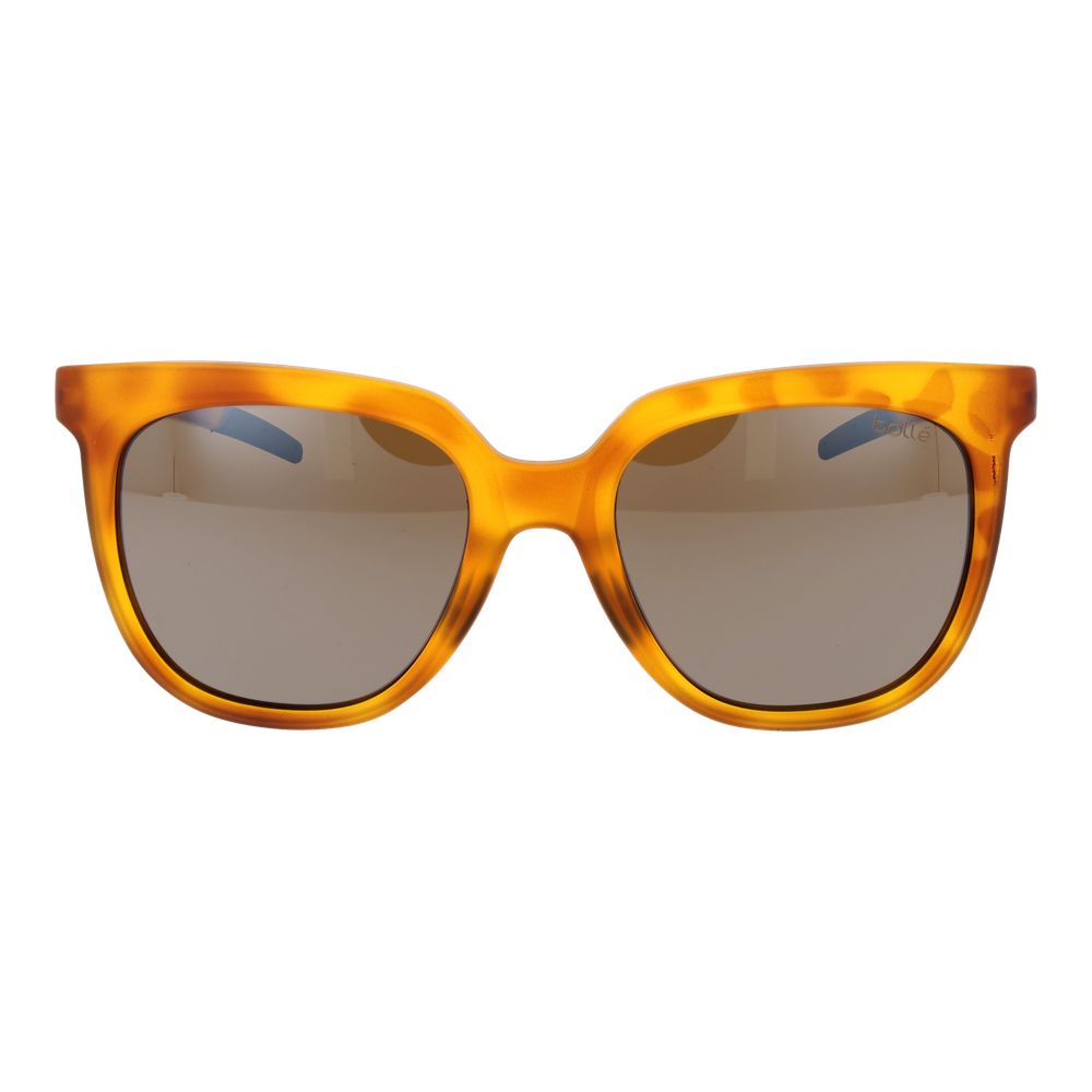 Bolle Women's Sunglasses – Brown Square Frame with Polarized Lenses, 53mm