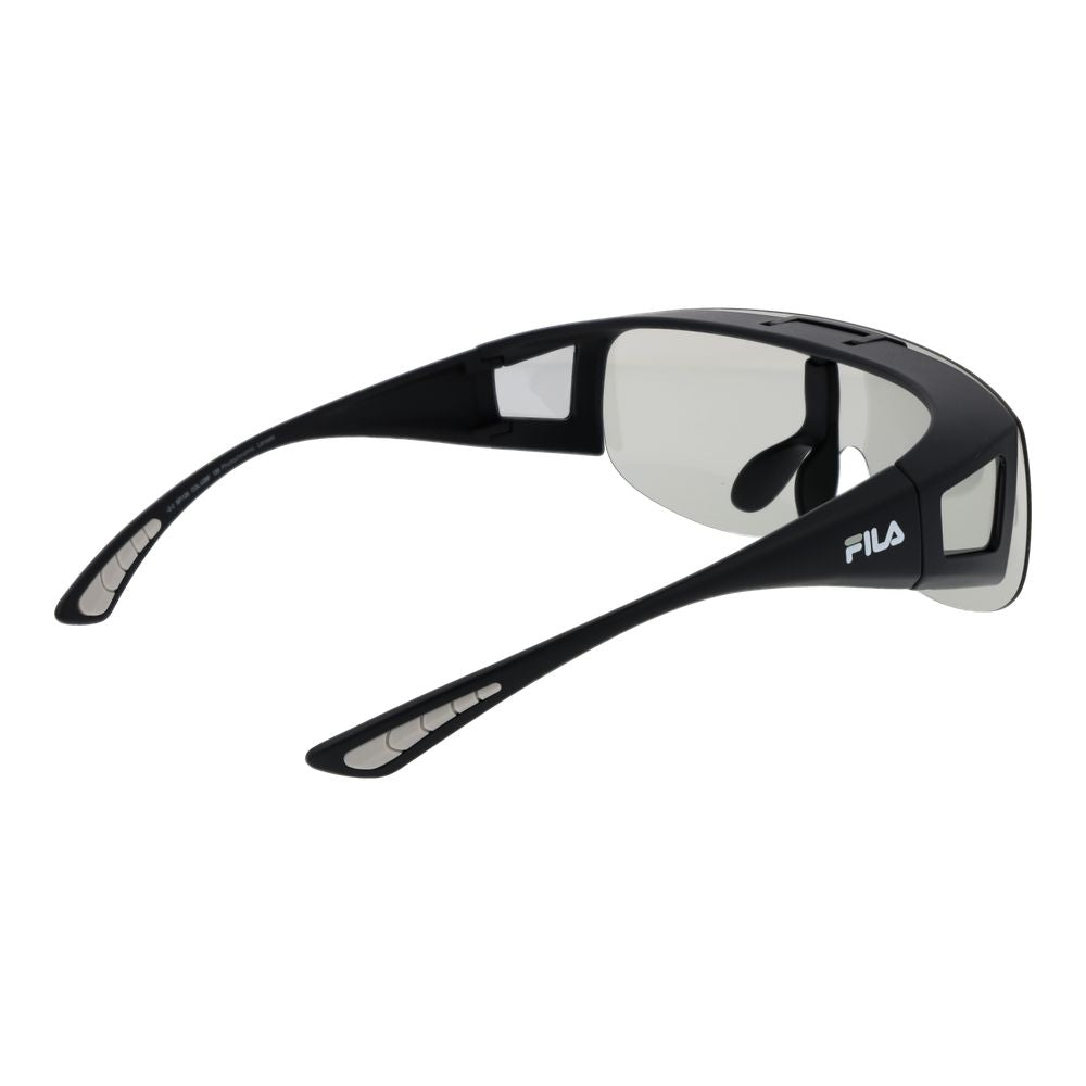 Fila Black Men’s Sunglasses – Full-Rim Polarized Frame with Grey Lenses, 99mm