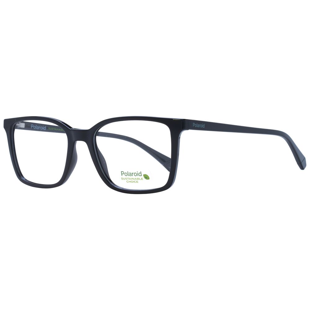 Polaroid Men's Optical Glasses – Black Rectangle Frame, 53mm