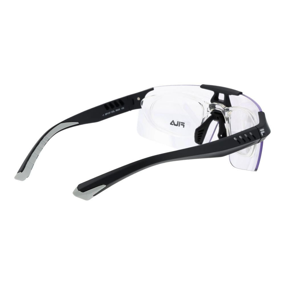 Fila Black Men's Sunglasses – Stylish Full-Rim Frame with Grey Lenses, 99mm