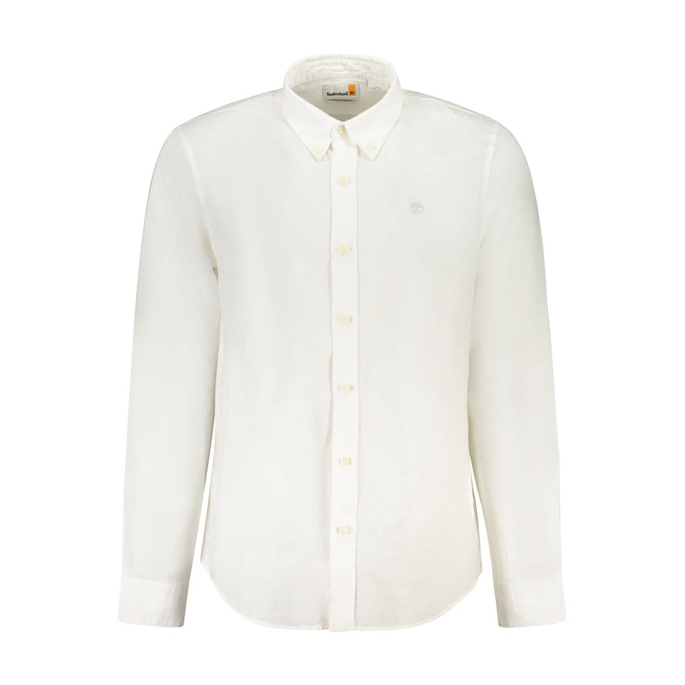Timberland Long Sleeved White Cotton Shirt