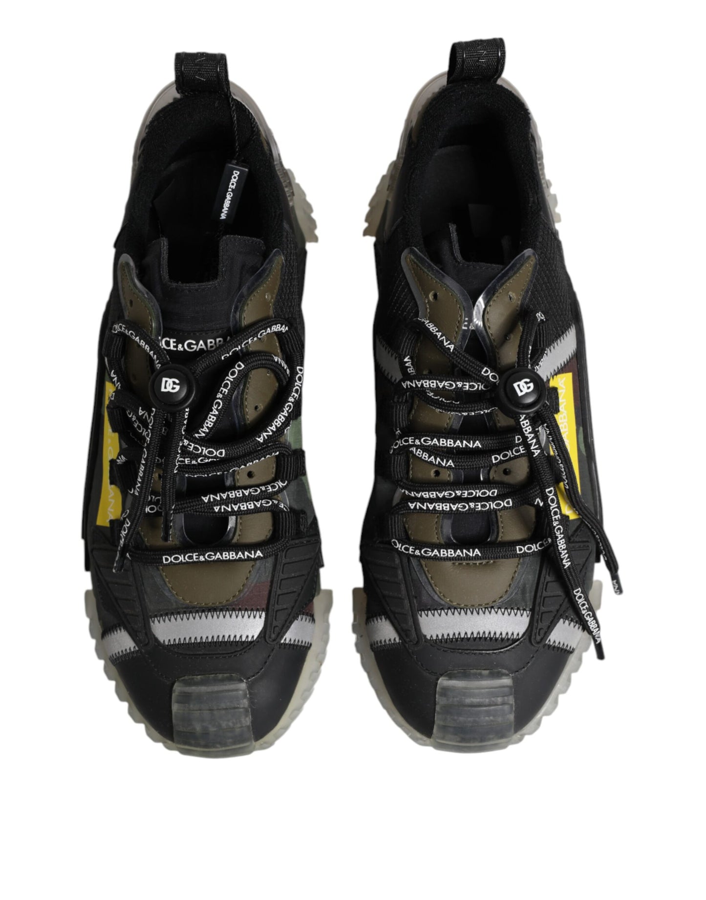 Dolce & Gabbana Multicolor Lace Up Low Top NS1 Sneakers