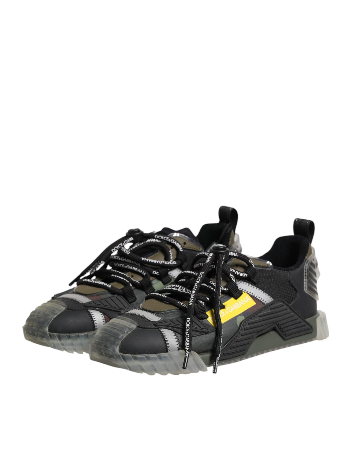 Dolce & Gabbana Multicolor Lace Up Low Top NS1 Sneakers