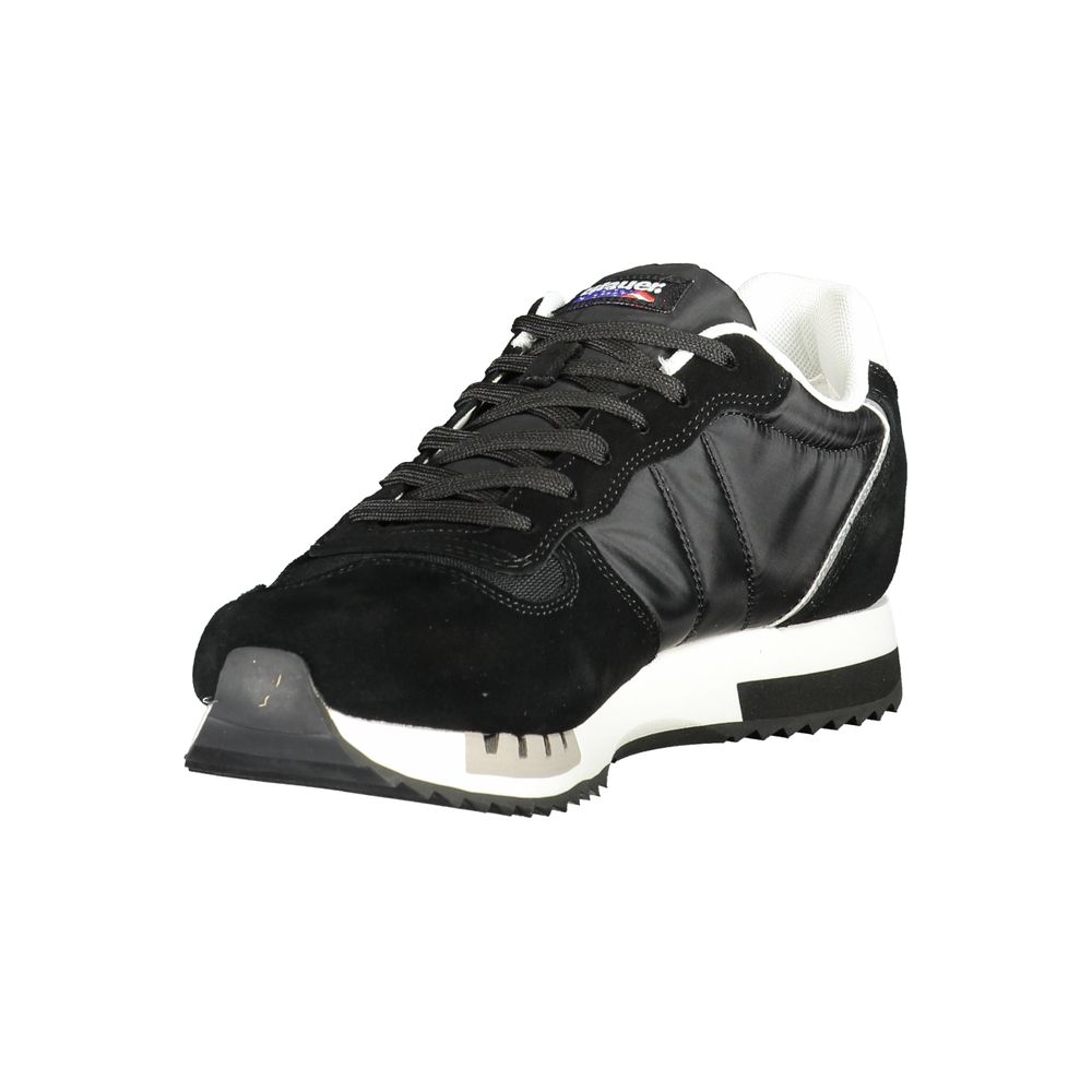 Blauer Black Polyester Men's Sneaker