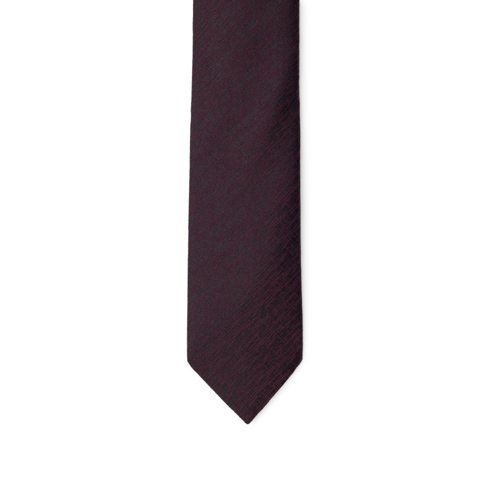 Dolce & Gabbana Purple Wool Tie with Contrasting Embroidery