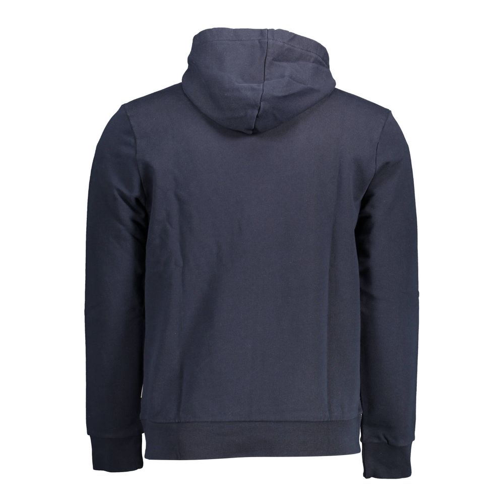 Napapijri Blue Cotton Men's Hooded Sweater