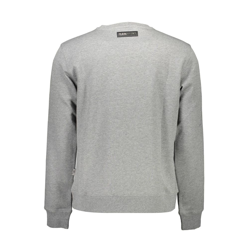 Plein Sport Grey Cotton Men's Sweatshirt